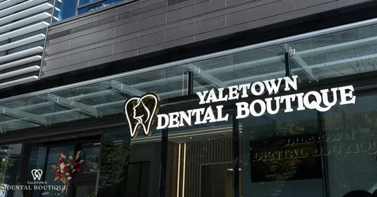 Exterior view of Yaletown Dental Boutique clinic, promoting Yaletown Dental Boutique for sedation dentistry services.