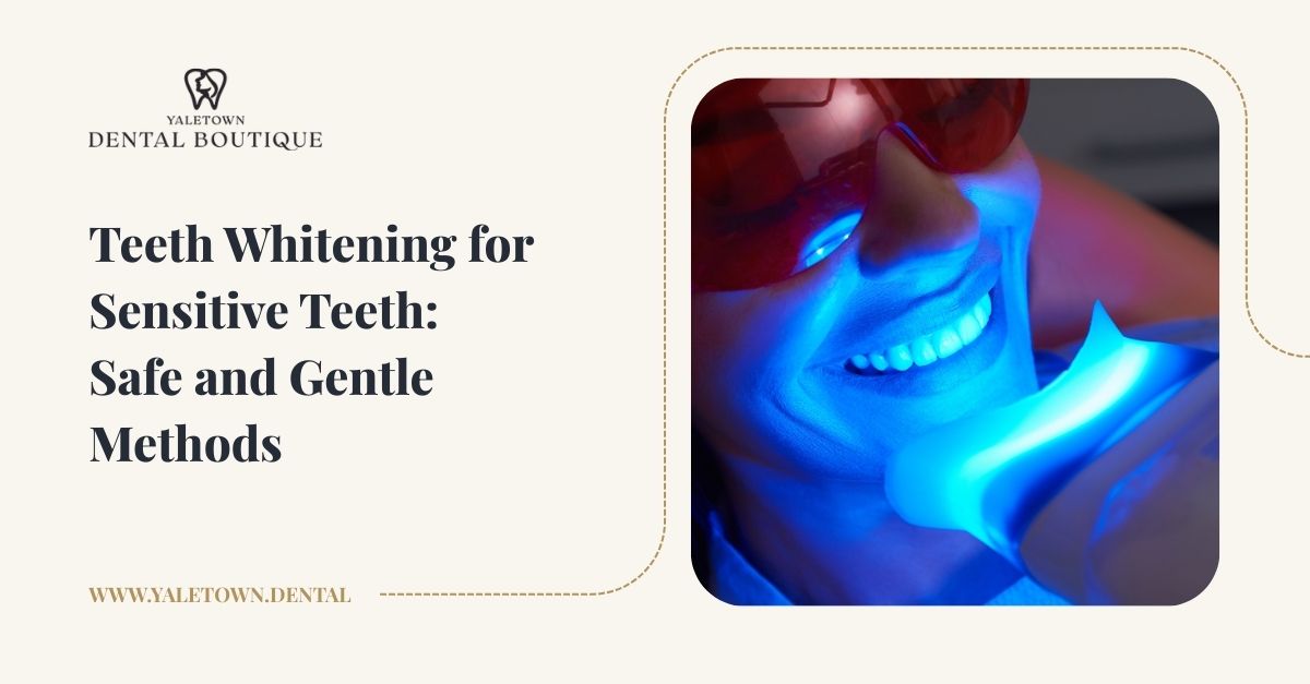 Professional teeth whitening for sensitive teeth using safe, controlled LED technology