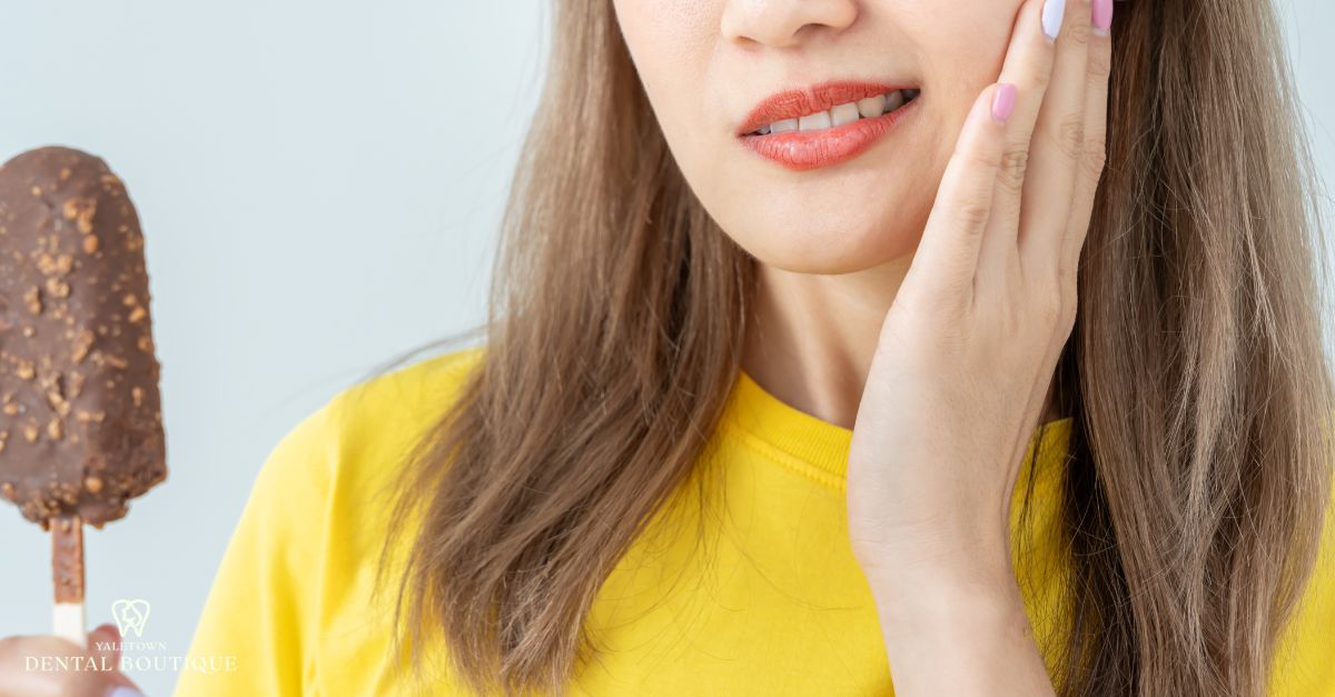 Tooth sensitivity to cold foods as a possible sign of side tooth cavities