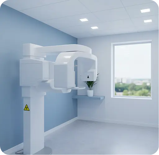 Panoramic X-ray machine in clinic